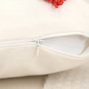 Axyaa Love Tufted Velvet Pillow Cover Cute Pink Valentine's Day Cushion Cover