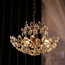 Axyaa Crystal Chandelier: Elegant Nordic French Style Lighting for Living Room Bedroom Study