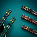 Axyaa Reusable Korean Chopsticks Set - Non Slip, Washable, Food Grade