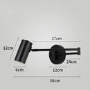 Axyaa Swinging LED Wall Lamp with Adjustable Telescopic Arm