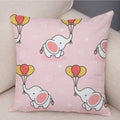 Axyaa Cartoon Animal Cushion Cover: 45*45cm for Living Room, Sofa, Car, Children's Room