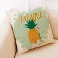 Fruit Girl Print Linen Pillowcase by Axyaa: Office Car Living Room Sofa Decor
