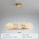 Axyaa Modern Acrylic Chandelier for Living Room Bedroom Dining Room
