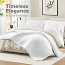 Axyaa Oversized King Quilt Set Lightweight Microfiber Bedding Coverlet