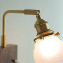 Axyaa Glass Pink LED Wall Lights Pull Chain Switch Bedside Lamp Sconce