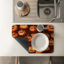 Axyaa Halloween Head Square Dry Mat for Bathroom and Kitchen Tables