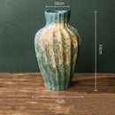 Axyaa Retro Chinese-style Porcelain Flower Vase Set - Earthenware & Kiln-transformed Accessories