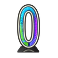 Axyaa Starry Sky Neon Number Sign Double-Sided Light for Party Decor