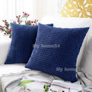 Axyaa Solid Color Graininess Cushion Cover Sofa Decor Lumbar Pillow Case