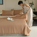 Axyaa Silk Bedding Set: Duvet Cover, Quilt Cover & Pillowcase, 100% Natural Silk