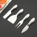 Axyaa Matte Silver Stainless Steel Cutlery Set - 6Pcs Butter Cheese Slicer Cutter