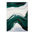 Green Marble Abstract Canvas Wall Art by Axyaa - Modern Nordic Home Decor