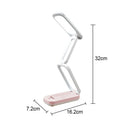 Axyaa Solar-Powered Foldable Desk Lamp with USB Charging and Rechargeable Battery