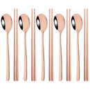 Axyaa Black Gold Stainless Steel Cutlery Set - 10Pcs Luxury Korean Tableware