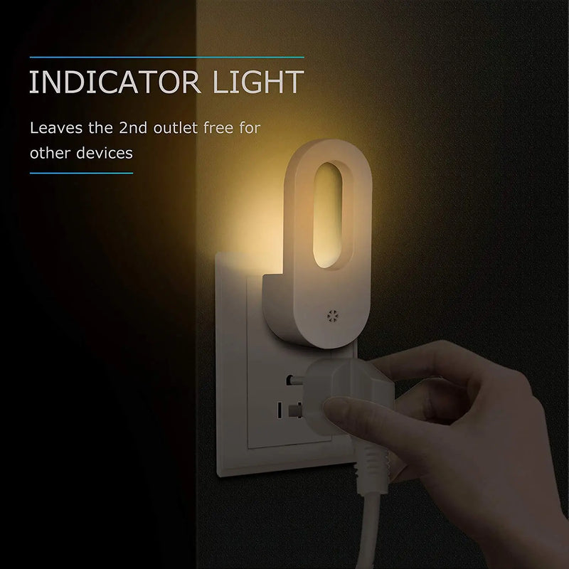 Axyaa Twilight Sensor Wall Night Light, Warm White, Energy Saving
