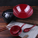 Axyaa Melamine Bowl Set for Tableware - Durable, Large Capacity, Imitation Porcelain Style