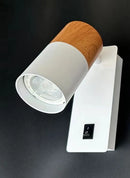 Axyaa Rotatable GU10 LED Wall Lamp for Bedroom and Home Decor