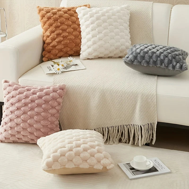 Axyaa Soft Corduroy Throw Pillow Cover for Sofa, Couch, Chair, Bed Decor