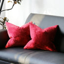 Luxury Velvet Gold Christmas Cushion Cover by Axyaa - Home Decor Sofa Bed Pillowcase