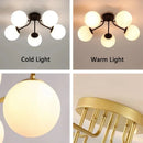Axyaa Magic Bean LED Glass Ball Chandelier for Home Decor Lighting