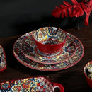 Axyaa 7-Piece Ceramic Dinnerware Set: Dessert, Steak, Pasta, Salad, & Soup Bowls