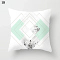Axyaa Mint Green Blue Geometric Cushion Cover Modern Home Decor
