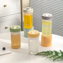 Axyaa Transparent Plastic Water Bottle with Handle, Heat-Resistant Coffee Mug