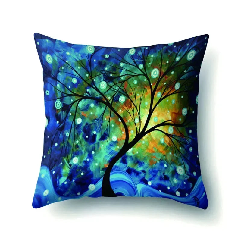 Axyaa Retro Floral Pillow Case 45x45cm