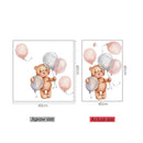 Axyaa Elephant Giraffe Kids Room Animal Wall Stickers Moon Child Decor