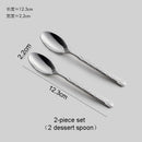 Axyaa Stainless Steel Stone Pattern Dinnerware Set Knife Fork Spoon Kitchen Tools