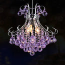 Axyaa Golden Cognac Crystal Chandelier - Luxury European Design for Hotel Bedroom - LED Pendant Lamp