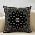 Axyaa Geometric Aztec Bohemian Print Cushion Cover 45x45cm Linen Pillowcase