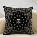 Axyaa Geometric Aztec Bohemian Print Cushion Cover 45x45cm Linen Pillowcase