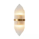 Axyaa Crystal Glass LED Wall Lamp Sconce for Bedroom Living Study Room Home Decor