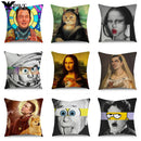 Axyaa Funny Pattern Cushion Cover for Home Sofa Decor
