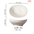 Axyaa Ceramic Snack Plates and Dipping Bowls - Set of 4
