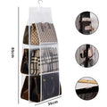 Axyaa 6-Pocket Hanging Storage Bags: Wardrobe Organizer for Dust-proof Closet Organization