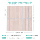 3D Pink Tile Stickers by Axyaa | Self-adhesive for Kitchen & Bathroom | Water Mold Resistant