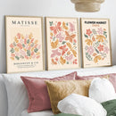 Axyaa Abstract Butterfly Flower Market Matisse Art Prints Set
