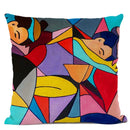 Axyaa European Retro Style Oil Painting Cushion Cover