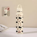 Axyaa Cartoon Cat Dog Pattern Vacuum Insulated Stainless Steel Water Bottle