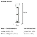 Axyaa Nordic Glass Shade LED Floor Lamp Modern Minimalist Bedroom Living Room Standing Light