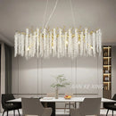 Axyaa Luxe Nano Electroplating Crystal Tassel Chandelier LED Lamp