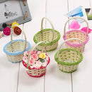 Axyaa Hand-Woven Flower Storage Basket Oval/Round Wicker Basket