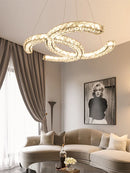 Axyaa LED Crystal Chandelier for Home Decoration.