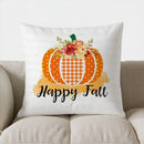 Axyaa Fall Pumpkin Flower Happy Fall Pillow Cover for Sofa Bedroom Car