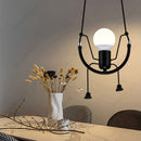 Axyaa Swing Pendant Lamp: Creative Human-shaped Droplight for Various Rooms