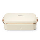 Axyaa Electric Heated Lunch Box Food Warmer Set Stainless Steel Container, Portable Office School Home Heating