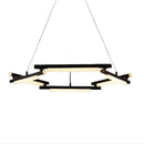 Axyaa Iron Lampshade Chandelier, Modern Bedroom Decor Pendant Light