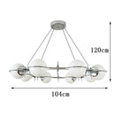 Axyaa Modern LED Pendant Chandeliers for Living Room and Dining Room Lighting